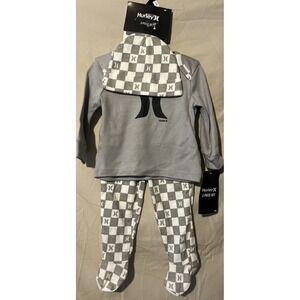 Hurley Baby 6 Mth 3 Piece Set New With Tags‎